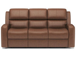 Linden Leather Power Reclining Sofa with Power Headrests and Lumbar (946-72) ZERO GRAVITY