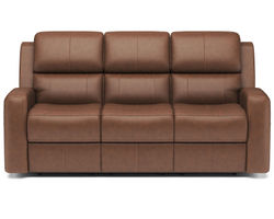 Linden Leather Power Reclining Sofa with Power Headrests and Lumbar (946-72) ZERO GRAVITY