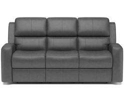 Linden Leather Power Reclining Sofa with Power Headrests and Lumbar (946-02) ZERO GRAVITY