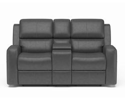 Linden Power Reclining Loveseat with Console and Power Headrests and Lumbar (946-02) ZERO GRAVITY