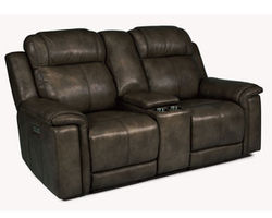 Kingsley Power Reclining Loveseat with Console and Power Headrests and Lumbar (295-02)