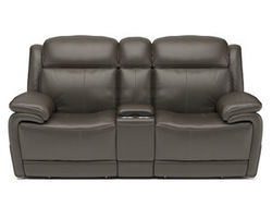 Elijah Power Reclining Loveseat with Console and Power Headrests and Lumbar (326-70)