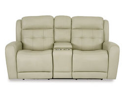Grant Power Reclining Loveseat with Console and Power Headrests (009-11)