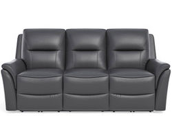Fallon Leather Power Reclining Sofa with Power Headrests (943-00)