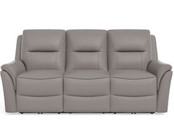 Fallon Leather Power Reclining Sofa with Power Headrests (943-80)