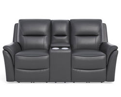 Fallon Power Reclining Loveseat with Console and Power Headrests (943-00)