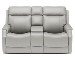 Easton Power Reclining Loveseat with Console and Power Headrests and Lumbar (072-01) in stock