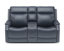 Easton Power Reclining Loveseat with Console and Power Headrests and Lumbar (072-40)