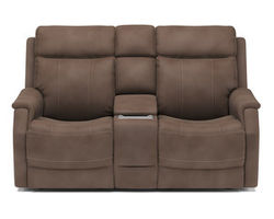 Easton Power Reclining Loveseat with Console and Power Headrests and Lumbar (500-72)