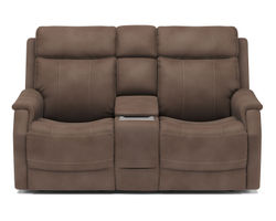 Easton Power Reclining Loveseat with Console and Power Headrests and Lumbar (500-72)