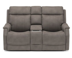 Easton Power Reclining Loveseat with Console and Power Headrests and Lumbar (500-01)