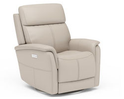 View Swivel Power Recliner with Power Headrest and Lumbar (050-01)