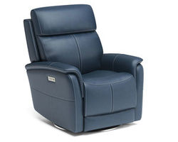 View Swivel Power Recliner with Power Headrest and Lumbar (050-40)