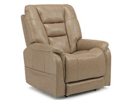 Theo Leather Power Recliner with Power Headrest and Lumbar (490-80)