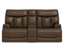 Clive Power Reclining Loveseat with Console and Power Headrests and Lumbar (374-70)