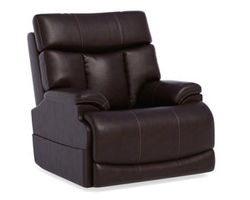 Clive Leather Power Recliner with Power Headrest and Lumbar (375-70)