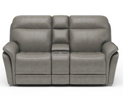 Zoey Power Reclining Loveseat with Console and Power Headrests (360-01)