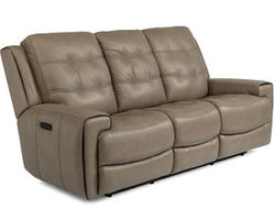 Wicklow Leather Power Reclining Sofa with Power Headrests (326-82)