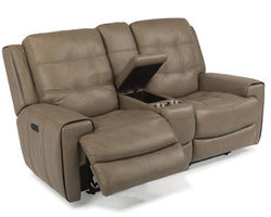 Wicklow Power Reclining Loveseat with Console and Power Headrests (326-82)
