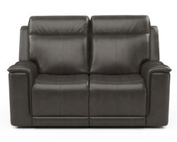 Miller Power Reclining Loveseat with Power Headrests and Lumbar (204-04)