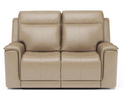Miller Power Reclining Loveseat with Power Headrests and Lumbar (204-80)