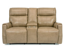Holton Power Reclining Loveseat with Console and Power Headrests (355-80)