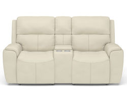 Ellis Power Reclining Loveseat with Console and Power Headrests (009-14)
