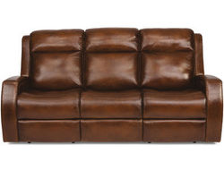 Mustang Leather Power Reclining Sofa with Power Headrests (729-70)