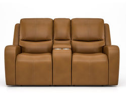 Aiden Power Reclining Loveseat with Console and Power Headrests (918-72)