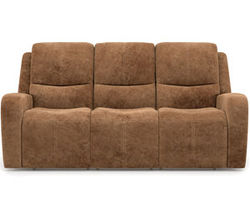 Aiden Fabric Power Reclining Sofa with Power Headrests (339-71)