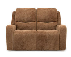 Aiden Fabric Power Reclining Loveseat with Power Headrests (339-71)