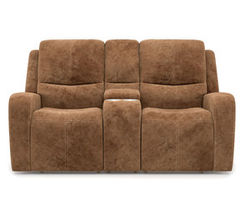 Aiden Power Reclining Loveseat with Console and Power Headrests (339-71)