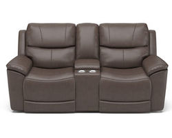 Cade Power Reclining Loveseat with Console and Power Headrests and Lumbar (637-72)