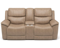 Cade Power Reclining Loveseat with Console and Power Headrests and Lumbar (637-80)