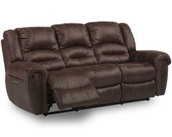 Town Fabric Power Reclining Sofa with Power Headrests (349-70)