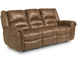 Town Fabric Power Reclining Sofa with Power Headrests (349-72)