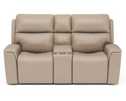 Jarvis Power Reclining Loveseat with Console and Power Headrests (009-12) ZERO GRAVITY