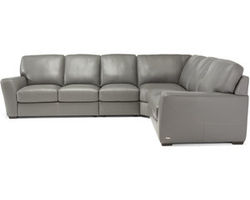 Peter C241 Leather Stationary Sectional