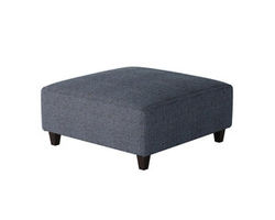 Sugarshack Navy 38&quot; Square Cocktail Ottoman