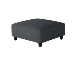 Truth or Dare Navy 38&quot; Square Cocktail Ottoman