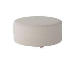 Truth or Dare Salt 39&quot; Round Cocktail Ottoman