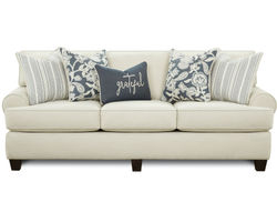 Awesome Oatmeal 88" Sofa (Includes Pillows) Performance Fabric