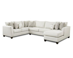 Homecoming Stone 3 Piece Sectional (Includes Pillows - Performance Fabric)