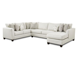 Homecoming Stone 3 Piece Sectional (Includes Pillows - Performance Fabric)