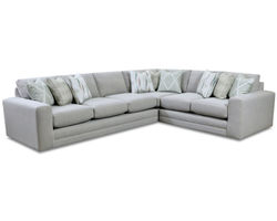 Charlotte Cremini Two Piece Sectional (Includes Pillows) 133" x 107"