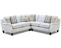 Charlotte Parchment Three Piece Sectional (Includes Pillows)