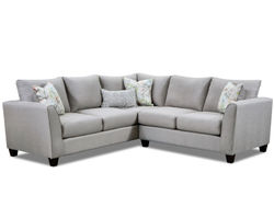 Jonah Linen Three Piece Sectional (Includes Pillows) 