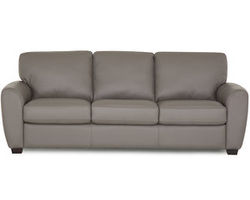 Connecticut 77881 Stationary 84&quot; Leather Sofa