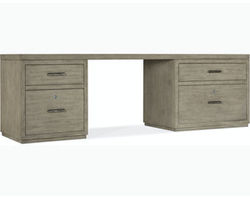 Linville Falls 96&quot; Desk with Small File and Lateral File