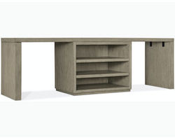 Linville Falls 96&quot; Desk with Centered Open Desk Cabinet